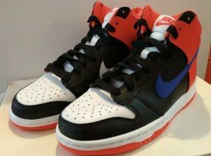 NEW Nike Dunk High GS DB2179 001 Black / Game Royal - Crimson - 5.5Y Women's 7